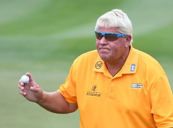 Golfer John Daly is seen during the Czech Masters golf tournament within the European Tour, in Vysoky Ujezd, Czech Republic, on August 24, 2018. (CTKxPhoto RomanxVondrous) CTKPhotoP201808240571601  vnd 5