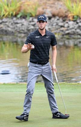 Golfer Thomas Pieters in action during the Czech Masters golf tournament within the European Tour, in Vysoky Ujezd, Czech Republic, on August 24, 2018. (CTKxPhoto RomanxVondrous) CTKPhotoP201808240597801  vnd 11