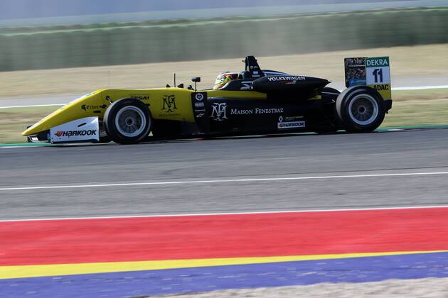 Sacha Fenestraz FRA Carlin Dallara F317 Volkswagen at the FIA u200b u200bFormula 3 European Championship in the context of the DTM at the Misano World Circuit ITA Copyright Thomas Pakusch
