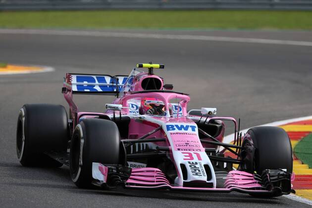 Esteban Ocon Sahara Force India F1 Formula 1 GP Belgium at Spa 24 08 2018 Photo mspb Jean Petin Esteban Ocon formula 1 GP Belgium 2018