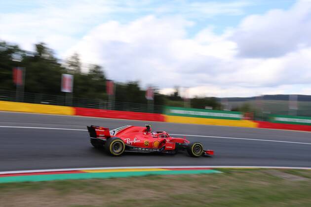 Kimi Raiikkoenen Scuderia Ferrari Formula 1 GP Belgium at Spa 24 08 2018 Photo mspb Jean Petin Kimi Raikkoenen formula 1 GP Belgium 2018