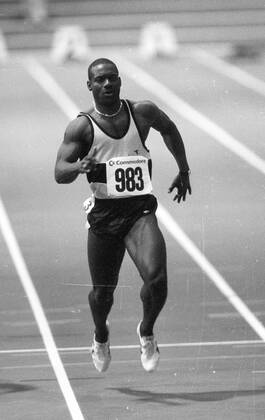 Ben Johnson in action Ben Johnson in action