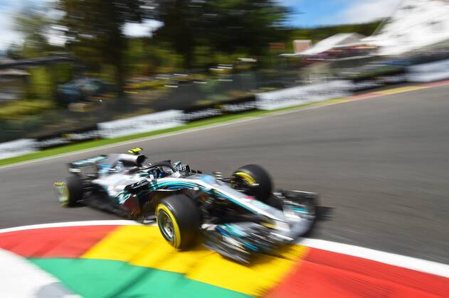 xekx 24 08 26 08 2018 FIA Formula 1 Championship Grand Prix of Belgium 2018 Grand Prix Belgium GP Belgian Pictured Valtteri Bottas FIN 77 Mercedes AMG Petronas Motorsport Spa Francochamps Belgium eel-fotografie Eberhard Krieger
