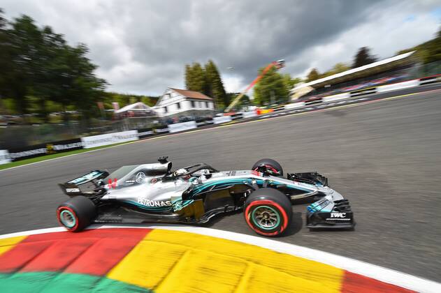 xekx 24 08 26 08 2018 FIA Formula 1 Championship Belgian Grand Prix 2018 Grand Prix Belgium GP Belgian Pictured Lewis Hamilton GBR 44 Mercedes AMG Petronas Motorsport Spa Francochamps Belgium eel-fotografie Eberhard Krieger