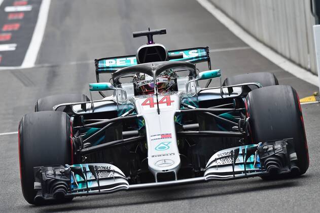 xekx 24 08 26 08 2018 FIA Formula 1 Championship Belgian Grand Prix 2018 Grand Prix Belgium GP Belgian Pictured Lewis Hamilton GBR 44 Mercedes AMG Petronas Motorsport Spa Francochamps Belgium eel-fotografie Eberhard Krieger