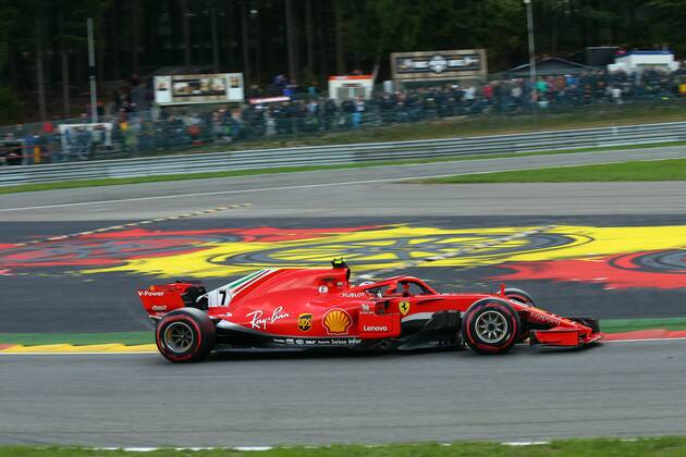 Photo4 LaPresse 25 08 2018 Spa - Francorchamps, Belgium Grand Prix Formula One Belgium 2018 In the pic: Kimi Raikkonen (FIN) Scuderia Ferrari SF71H  Copyright: xPhoto4 LaPressex