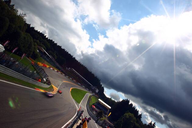 Photo4 LaPresse 25 08 2018 Spa - Francorchamps, Belgium Grand Prix Formula One Belgium 2018 In the pic: Atmosphere, Sebastian Vettel (GER) Scuderia Ferrari SF71H  Copyright: xPhoto4 LaPressex
