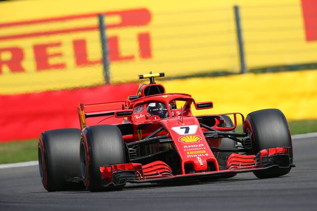 Photo4 LaPresse 25 08 2018 Spa - Francorchamps, Belgium Grand Prix Formula One Belgium 2018 In the pic: Kimi Raikkonen (FIN) Scuderia Ferrari SF71H  Copyright: xPhoto4 LaPressex