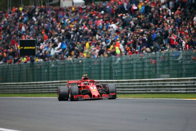 Photo4 LaPresse 25 08 2018 Spa - Francorchamps, Belgium Grand Prix Formula One Belgium 2018 In the pic: Kimi Raikkonen (FIN) Scuderia Ferrari SF71H  Copyright: xPhoto4 LaPressex