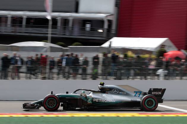 Photo4 LaPresse 25 08 2018 Spa - Francorchamps, Belgium Grand Prix Formula One Belgium 2018 In the pic: Valtteri Bottas (FIN) Mercedes AMG F1 W09  Copyright: xPhoto4 LaPressex