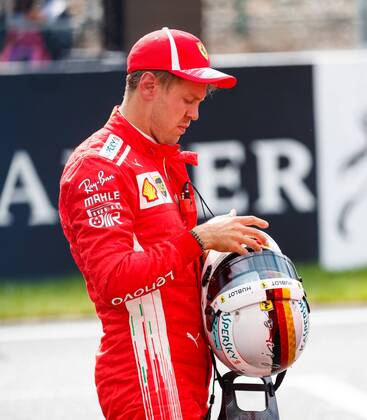 Sebastian Vettel Scuderia Ferrari disappointed Grand Prix of Belgium 2018 Motorsport Formula 1 25 08 2018 Belgian Grand Prix 2018 Motorsport Formula 1 25 08 2018 Copyright: xEIBNER AlexanderxNeisx EP_ANS
