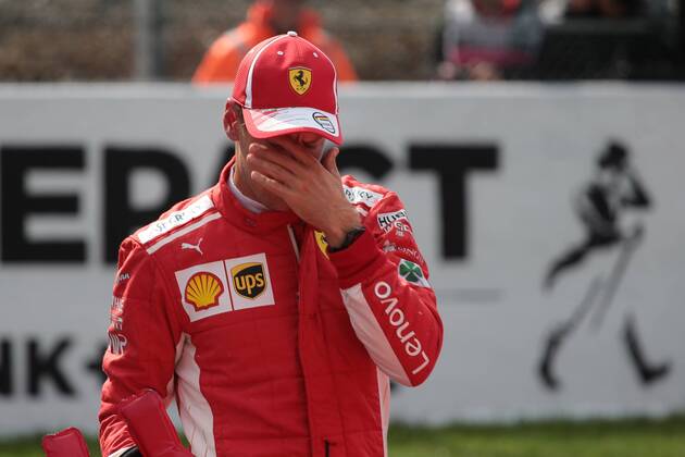 Photo4 LaPresse 25 08 2018 Spa - Francorchamps, Belgium Grand Prix Formula One Belgium 2018 In the pic: Sebastian Vettel (GER) Scuderia Ferrari SF71H  Copyright: xPhoto4 LaPressex