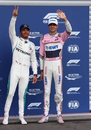 Lewis Hamilton Mercedes Grand Prix Esteban Ocon Sahara Force India F1 Formula 1 GP Belgium at Spa 25 08 2018 Photo mspb Jean Petin Lewis Hamilton Esteban Ocon formula 1 GP Belgium 2018