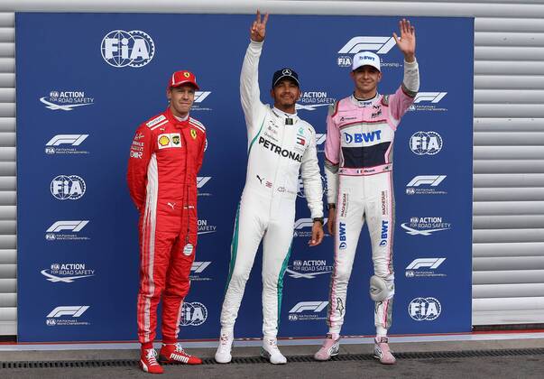 Sebastian Vettel Lewis Hamilton Mercedes Grand Prix Esteban Ocon Sahara Force India F1 Formula 1 GP Belgium at Spa 25 08 2018 Photo mspb Jean Petin Sebastian Vettel Lewis Hamilton Esteban Ocon formula 1 GP Belgium 2018