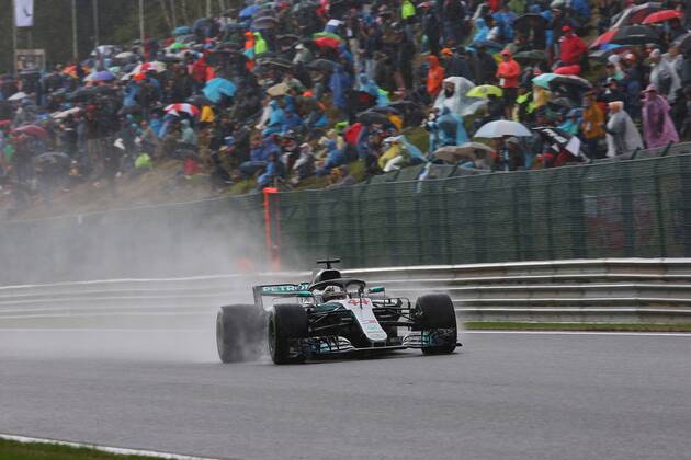 Photo4 LaPresse 25 08 2018 Spa - Francorchamps, Belgium Grand Prix Formula One Belgium 2018 In the pic: Lewis Hamilton (GBR) Mercedes AMG F1 W09  Copyright: xPhoto4 LaPressex