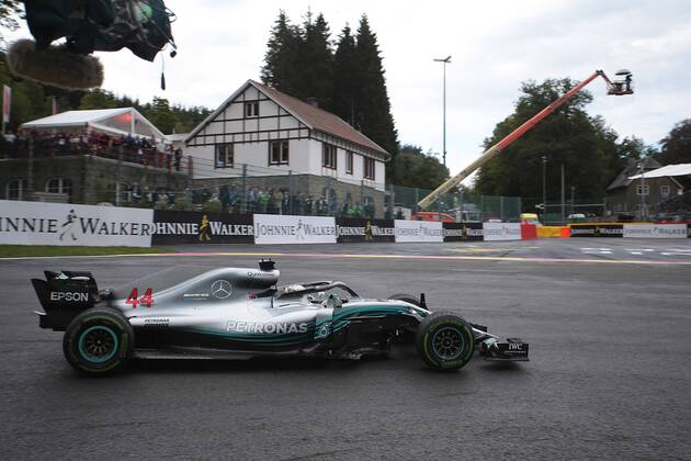 Photo4 LaPresse 25 08 2018 Spa - Francorchamps, Belgium Grand Prix Formula One Belgium 2018 In the pic: Lewis Hamilton (GBR) Mercedes AMG F1 W09  Copyright: xPhoto4 LaPressex