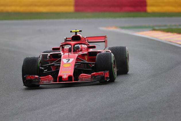 Photo4 LaPresse 25 08 2018 Spa - Francorchamps, Belgium Grand Prix Formula One Belgium 2018 In the pic: Kimi Raikkonen (FIN) Scuderia Ferrari SF71H  Copyright: xPhoto4 LaPressex