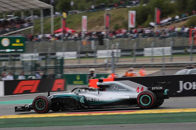 Photo4 LaPresse 26 08 2018 Spa - Francorchamps, Belgium Grand Prix Formula One Belgium 2018 In the pic: Lewis Hamilton (GBR) Mercedes AMG F1 W09  Copyright: xPhoto4 LaPressex