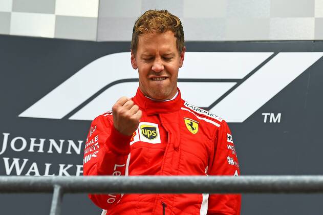 xekx 24 08 26 08 2018 FIA Formula 1 Championship Grand Prix of Belgium 2018 Grand Prix Belgium GP Belgian Pictured winner 1 place Sebastian Vettel GER 5 Scuderia Ferrari Spa Francochamps Belgium eel-fotografie Eberhard Krieger