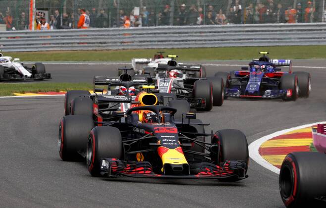Motorsports: FIA Formula One World Championship WM Weltmeisterschaft 2018, Grand Prix of Belgium, 33 Max Verstappen (NLD, Aston Martin Red Bull Racing), Spa-Francorchamps Belgium