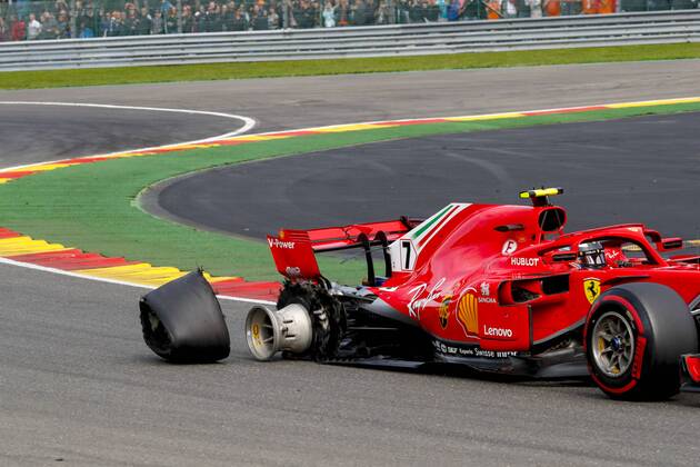 Sport Bilder des Tages Motorsports: FIA Formula One World Championship WM Weltmeisterschaft 2018, Grand Prix of Belgium, 7 Kimi Raikkonen (FIN, Scuderia Ferrari), Spa-Francorchamps Belgium