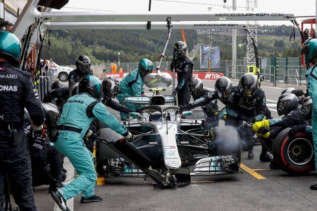Motorsports: FIA Formula One World Championship WM Weltmeisterschaft 2018, Grand Prix of Belgium, 77 Valtteri Bottas (FIN, Mercedes AMG Petronas Motorsport), Spa-Francorchamps Belgium