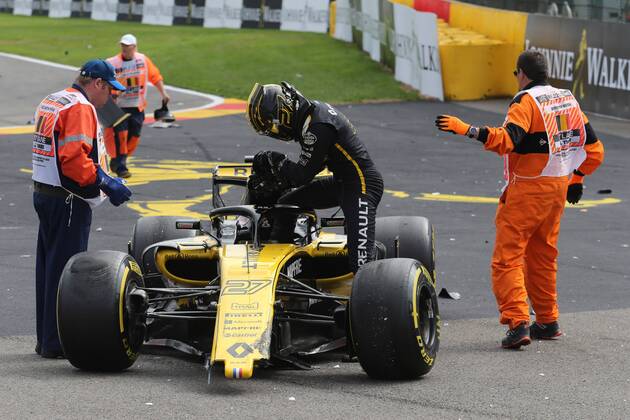 Photo4 LaPresse 26 08 2018 Spa - Francorchamps, Belgium Grand Prix Formula One Belgium 2018 In the pic: Nico Hulkenberg (GER) Renault Sport F1 Team RS18  Copyright: xPhoto4 LaPressex