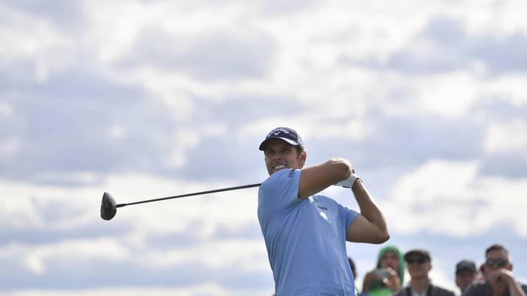 Golfer ANDREA PAVAN of Italy in action during the Czech Masters golf tournament within the European Tour, in Vysoky Ujezd, Czech Republic, on August 26, 2018. (CTKxPhoto MichalxKamaryt) CTKPhotoP201808260504701  kmt 3
