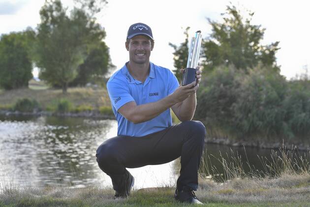 Golfer ANDREA PAVAN won the Czech Masters golf tournament within the European Tour, in Vysoky Ujezd, Czech Republic, on August 26, 2018. (CTKxPhoto MichalxKamaryt) CTKPhotoP201808260505001  kmt 6