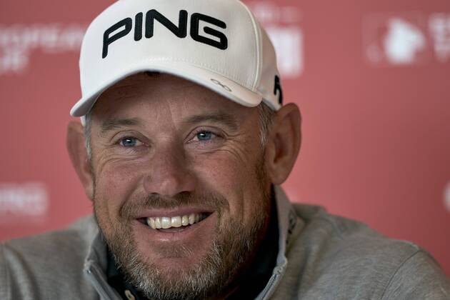 Made in Denmark European Tour Lee Westwood at the press meeting before the golf tournament Made in Denmark, at Silkeborg Golf Club, Wednesday 29 August 2018. Danmark 