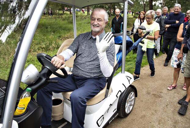 Lars Larsen ses her ude paa Pro Am runden dagen foer starten paa golfturneringen Made in Denmark paa Silkeborg Golf Klub , onsdag 29. august 2018.. , Silkeborg Jylland Denmark  Copyright: HenningxBagger HenningxBaggerx COP116 spdk20180829-135817-L