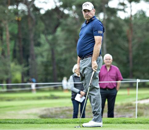 Thomas Bjoern ses her ude paa Pro Am runden dagen foer starten paa golfturneringen Made in Denmark paa Silkeborg Golf Klub , onsdag 29. august 2018.. , Silkeborg Jylland Denmark  Copyright: HenningxBagger HenningxBaggerx COP116 spdk20180829-141251-L