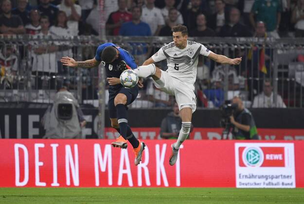Soccer Men Season 2018 19 Nations League International Friendlies in München Germany France v olivier Giroud France Leon Goretzka Germany 06 09 2018 Copyright: xMatthiasxKochx