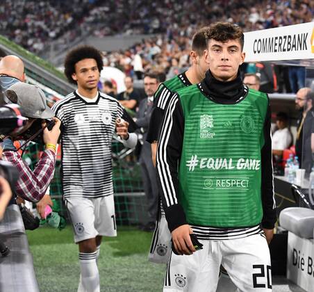 Soccer Men Season 2018 19 Nations League International Friendlies in München Germany France 0 0 l leroy Sane Germany Kai Havertz Germany at the bench 06 09 2018 Copyright: xMatthiasxKochx