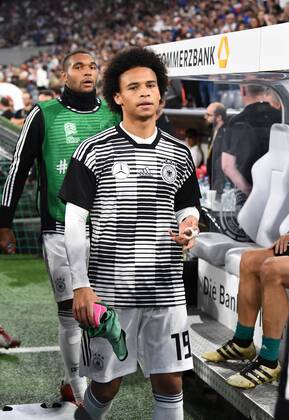 Soccer Men Season 2018 19 Nations League International Friendlies in München Germany France 0 0 l Jonathan Tah Germany Leroy Sane Germany at the bench 06 09 2018 Copyright: xMatthiasxKochx