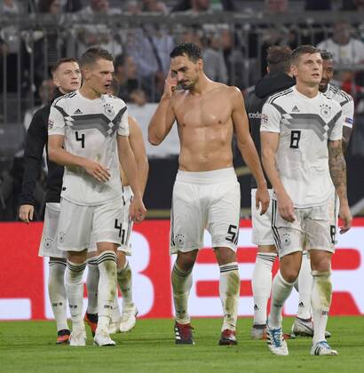 Soccer Men Season 2018 19 Nations League International Friendlies in München Germany France 0 0 l Matthias Ginter Germany Mats Hummels Germany Toni Kroos Germany to Wpf 06 09 2018 Copyright: xMatthiasxKochx