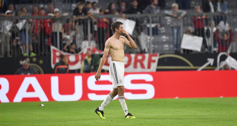 Soccer Men Season 2018 19 Nations League International Friendlies in München Germany France 0 0 Thomas Müller Germany to Abpfiff 06 09 2018 Copyright: xMatthiasxKochx