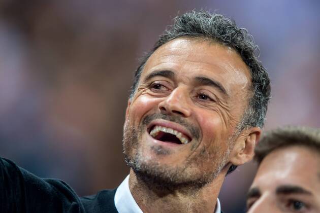 September 8, 2018 - Luis Enrique Head Coach of Spain during the UEFA Nation League, Group 4, League A match between England and Spain at Wembley Stadium, London, England on 8 September 2018. Salvio Calabrese Soccer: England v Spain.UEFA Nation League Group Stage.8 9 2018 - ZUMAa181 20180908_zaa_a181_074 Copyright: xAFP7x