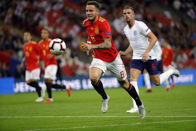 Partido de la Liga de las Naciones de la UEFA entre Inglaterra y Espana. En la imagen, Saúl. UEFA Nations League match between England and Spain. In this picture, Saúl. 