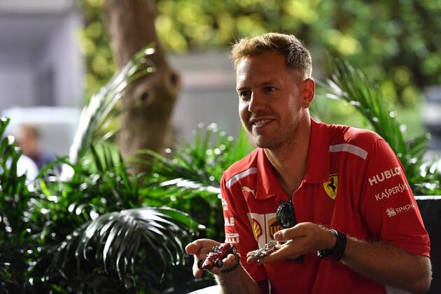 Sebastian Vettel Scuderia Ferrari formula 1 GP Singapore 13 09 2018 Photo mspb Jerry Andre Sebastian Vettel Formula 1 GP Singapore 2018