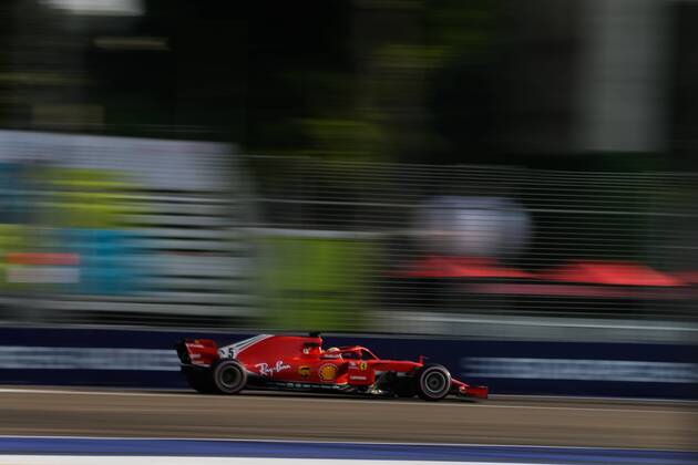 14th September 2018, Marina Bay Street Circuit, Singapore; Formula One Grand Prix of Singapore, Friday free practice; Scuderia Ferrari driver Kimi Raikkanen  ActionPlus12062026 StephenxBlackberry