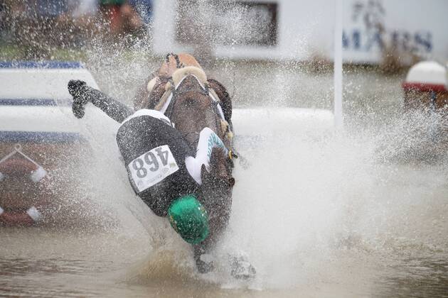 180915 Australias William Levett competes in eventing cross country during the FEI World Equestrian Games on September 15, 2018 in Tryon Photo Joel Marklund BILDBYRAN Code JM 87779  Copyright: JOELxMARKLUND BB180915JM022