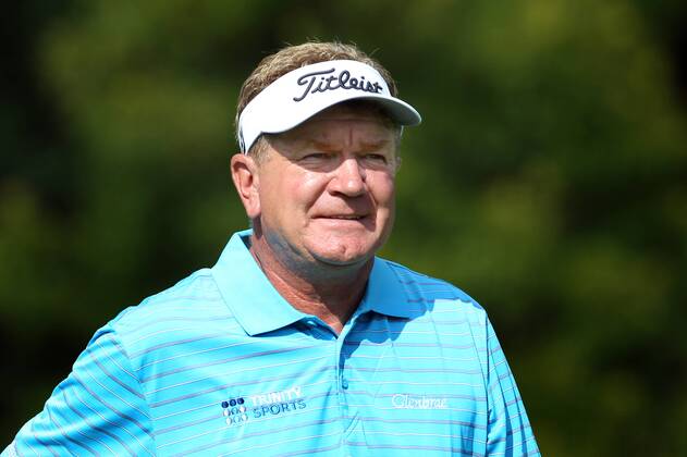 September 15, 2018 - Grand Blanc, Michigan, United States - Paul Broadhurst of Nuneaton, England follows his shot from the 13th tee during the second round of the The Ally Challenge golf tournament presented by McLaren at Warwick Hills Golf & Country Club in Grand Blanc, MI, USA Saturday, September 15, 2018. The Ally Challenge 2018  - ZUMAn230 20180915_zaa_n230_1114 Copyright: xAmyxLemusx