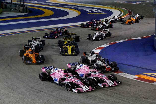 Start formula 1 GP Singapore 16 09 2018 Photo mspb Jerry Andre Photo mspb Jean Petin Start Formula 1 GP Singapore 2018