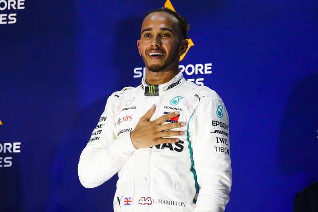 Motorsports: FIA Formula One World Championship WM Weltmeisterschaft 2018, Grand Prix of Singapore, 44 Lewis Hamilton (GBR, Mercedes AMG Petronas Motorsport), Singapore Singapore