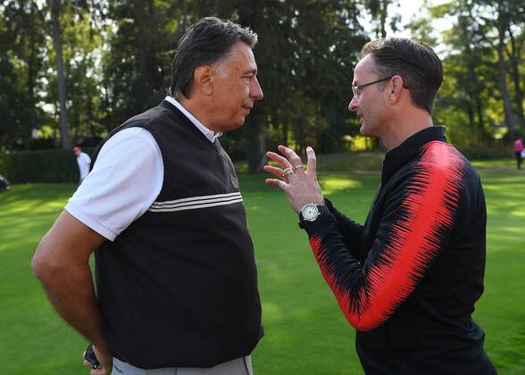 17 09 2018 xjhx Golf 13 Eintracht Frankfurt Golf Open emspor v Klaus Gerster Alex Schur DFL DFB REGULATIONS PROHIBIT ANY USE OF PHOTOGRAPHS as IMAGE SEQUENCES and or QUASI VIDEO Hanau