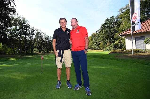 17 09 2018 xjhx Golf 13 Eintracht Frankfurt Golf Open emporer Andreas Moeller Uwe Leg DFL DFB REGULATIONS PROHIBIT ANY USE OF PHOTOGRAPHS as IMAGE SEQUENCES and or QUASI VIDEO Hanau