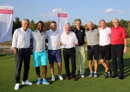 VfB Stuttgart Golf Cup 2018 Germany Marrhördt 19 09 2018 Football Bundesliga Season 2018 2019 VfB Stuttgart Golf Cup 2018 v Wolfgang Dietrich Cacau Silvio Meissner Hermann Ohlicher Eberhard Duke of Württemberg Bernd Martin Roland Hattenberger Klaus Funk