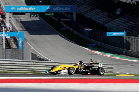 Sacha Fenestraz FRA Carlin Dallara F317 Volkswagen at the FIA u200b u200bFormula 3 European Championship at the Red Bull Ring Copyright Thomas Pakusch