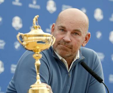 Ryder Cup European team captain, Danish Thomas Bjorn, during a press conference PK Pressekonferenz held in Versailles, France, 24 September 2018. Ryder Cup 2018 !ACHTUNG: NUR REDAKTIONELLE NUTZUNG!  Copyright: xLUISxTEJIDOx GRAF1413 20180924-636734066495310270